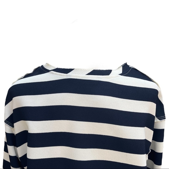 Zara Nautical Navy Striped Top | Small - Picture 4 of 14